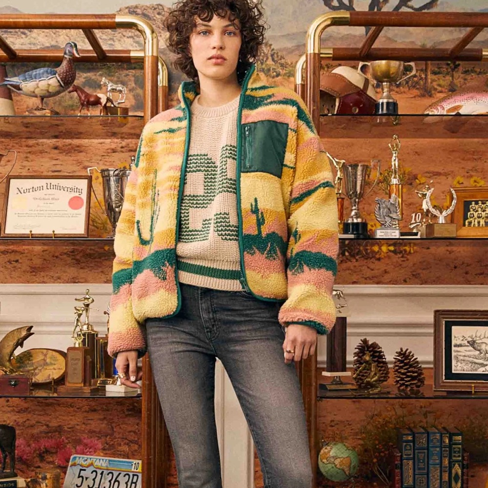 MOTHER Multicolor Sherpa Jacket - Picture 3 of 15